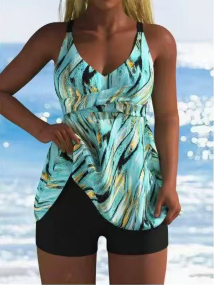 Swimwear - Nuevo conjunto de Tankini de cintura