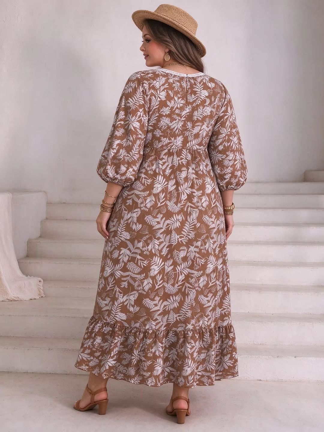 Vestido largo de playa estilo  - Boho Summer Beach Maxi Dress reseña y precio