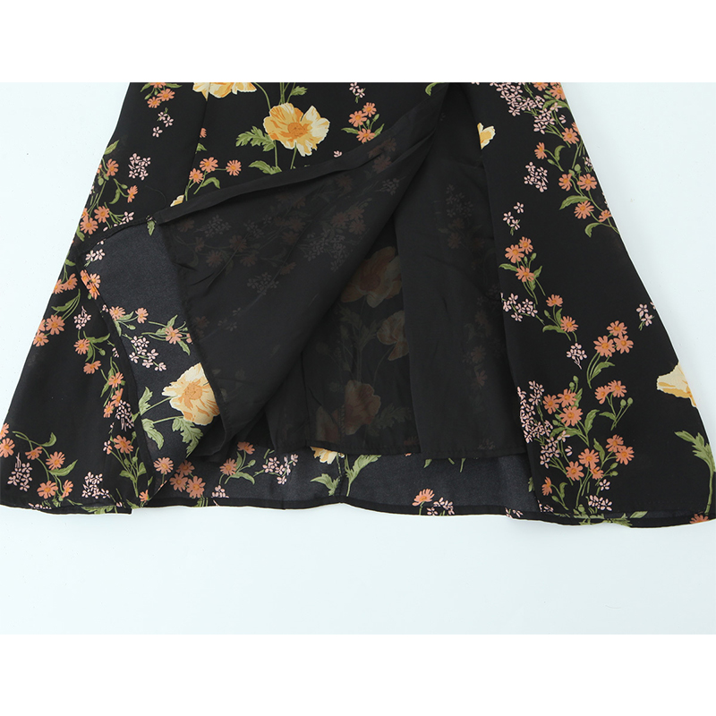 YENKYE-vestido Vintage de esti - French Vintage Floral Midi Dress reseña y precio