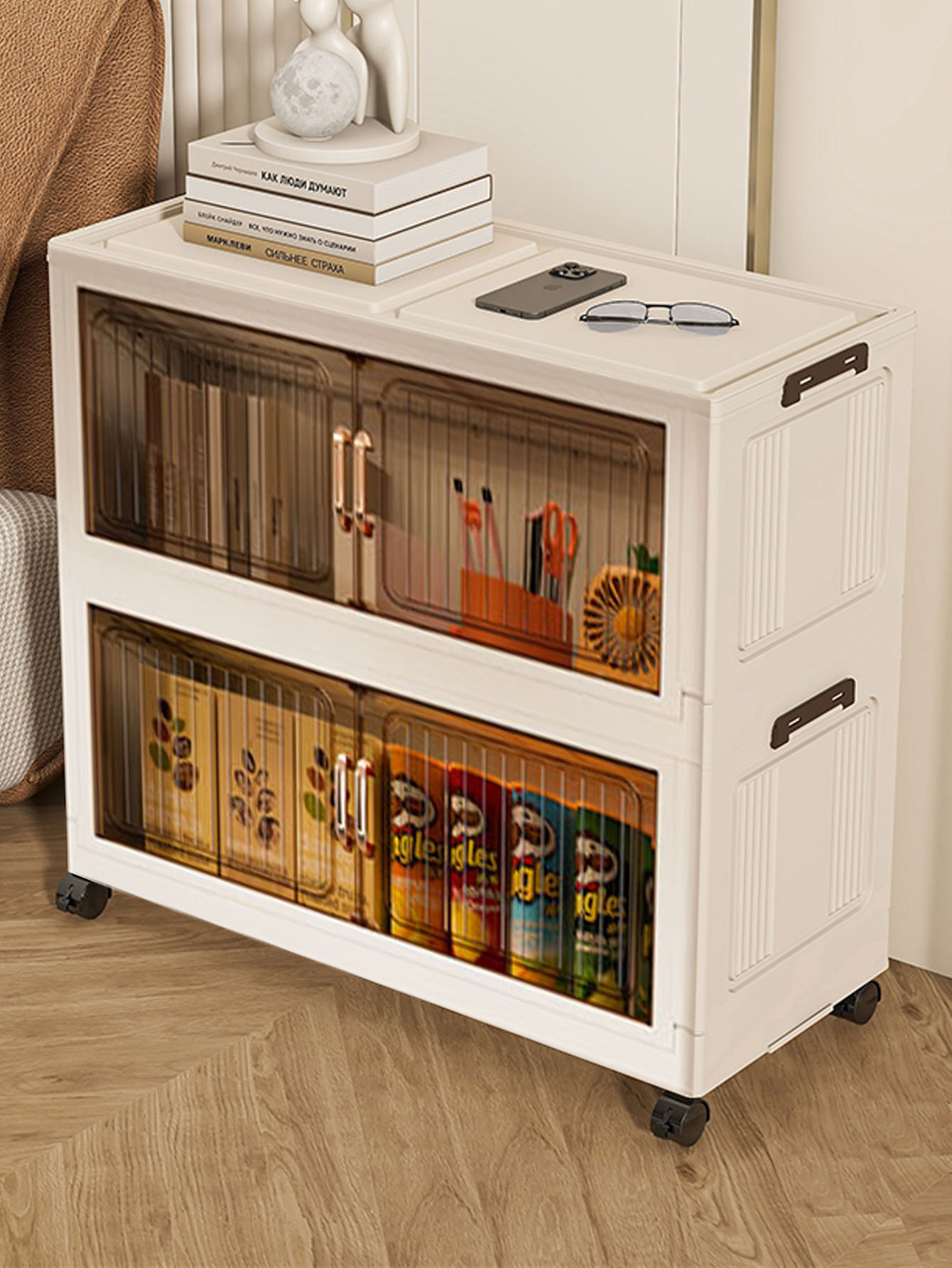 Mueble de almacenamiento plega - Tops reseña y precio