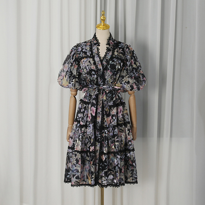 Vestido Midi ZAMOR Estilo Fran - French Vintage Floral Midi Dress reseña y precio