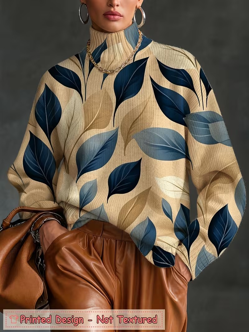 Camiseta de cuello alto para m - Blouses reseña y precio