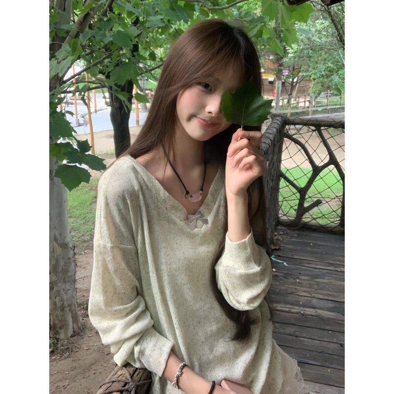 Blusa de estilo coreano con cu - Blouses reseña y precio