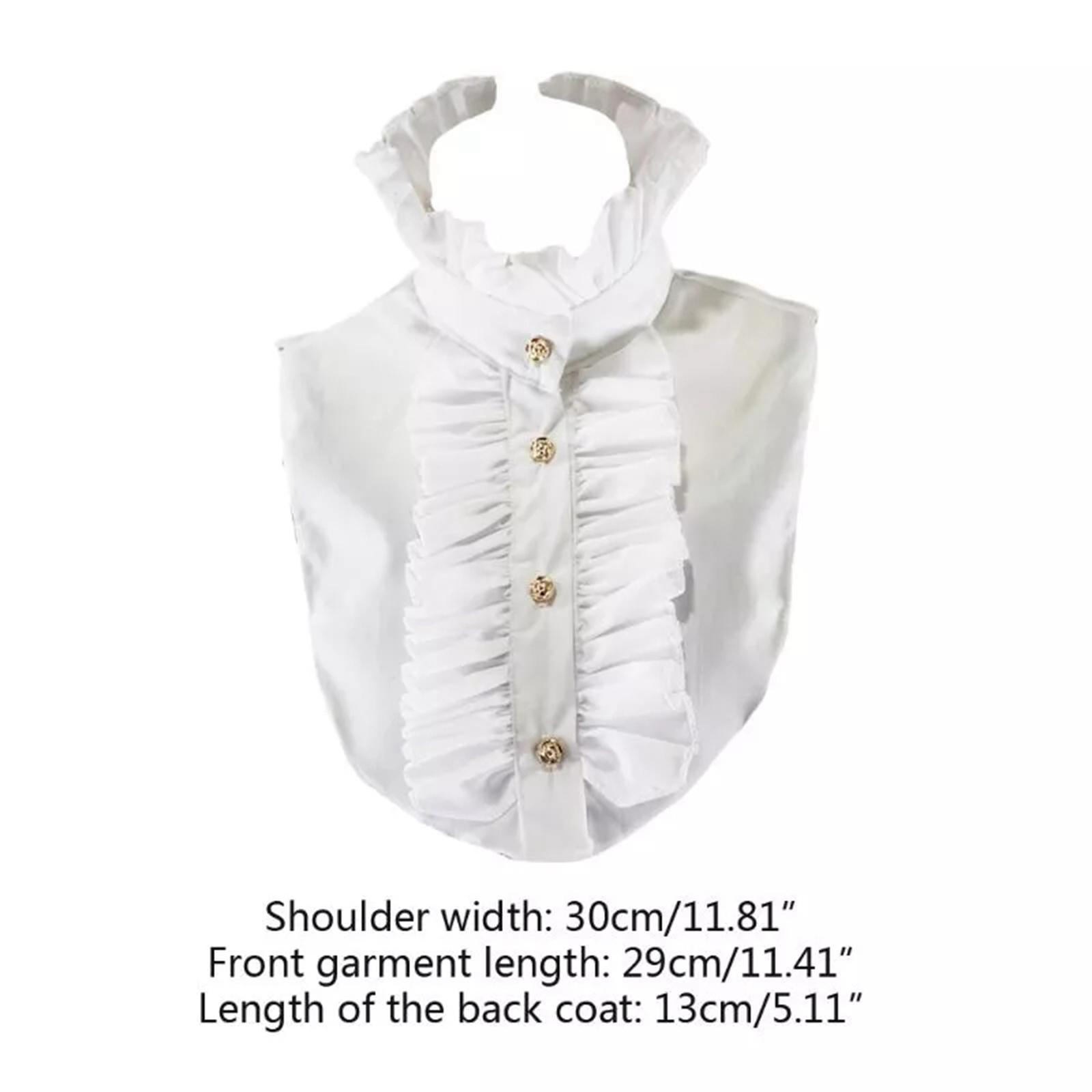 Cuello falso blanco de algodón - Blouses reseña y precio