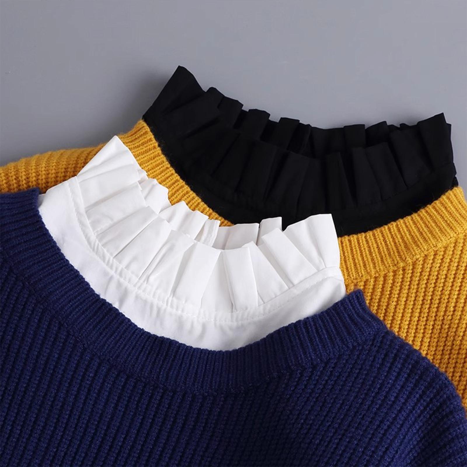 Cuello falso decorativo y vers - Blouses reseña y precio