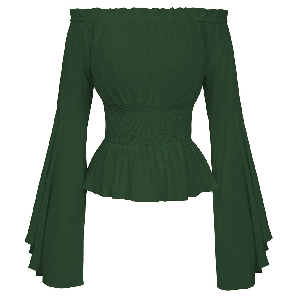 Blusa de manga larga, de corte - Tops reseña y precio