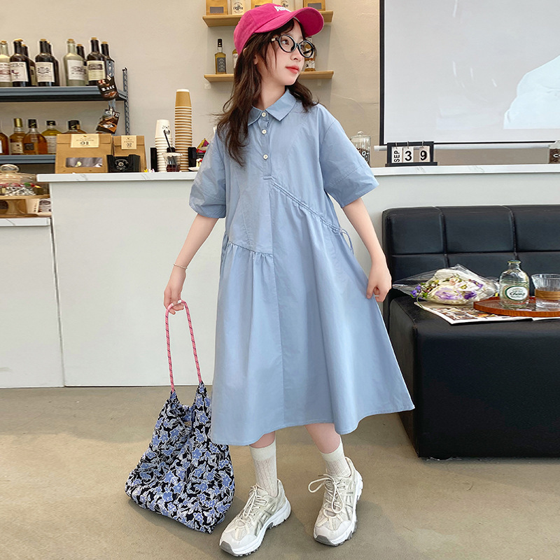 Ropa coreana para niños, vesti - Korean Style A Line Shirt Dress reseña y precio
