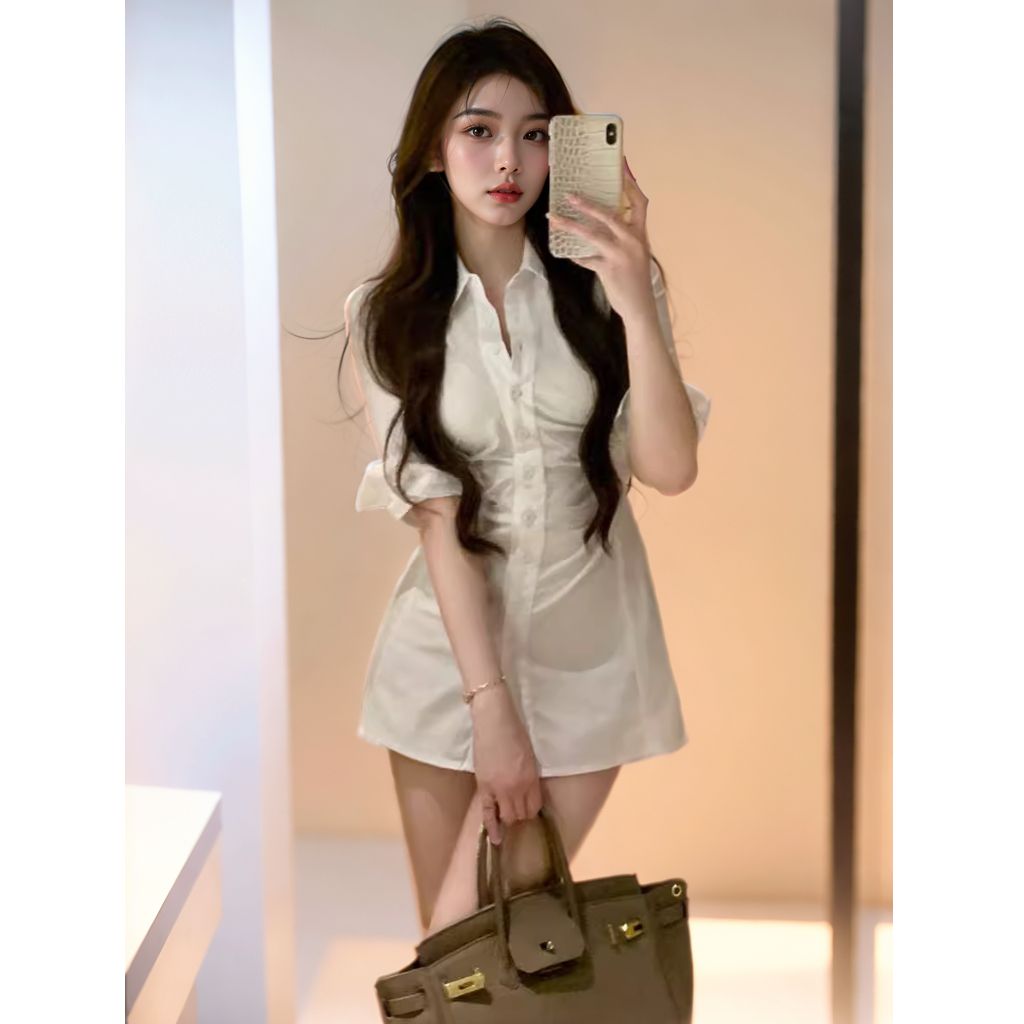 Vestido Camisero Sensual de Di - Korean Style A Line Shirt Dress reseña y precio