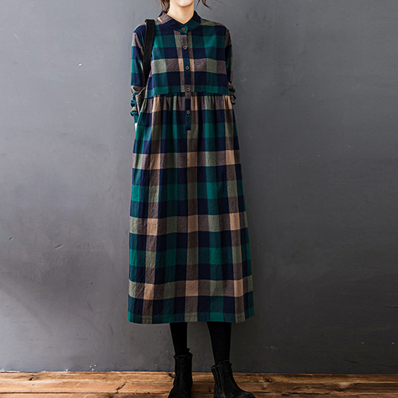 Vestido Midi Casual Holgado de - Casual Loose Linen Shirt Dress reseña y precio