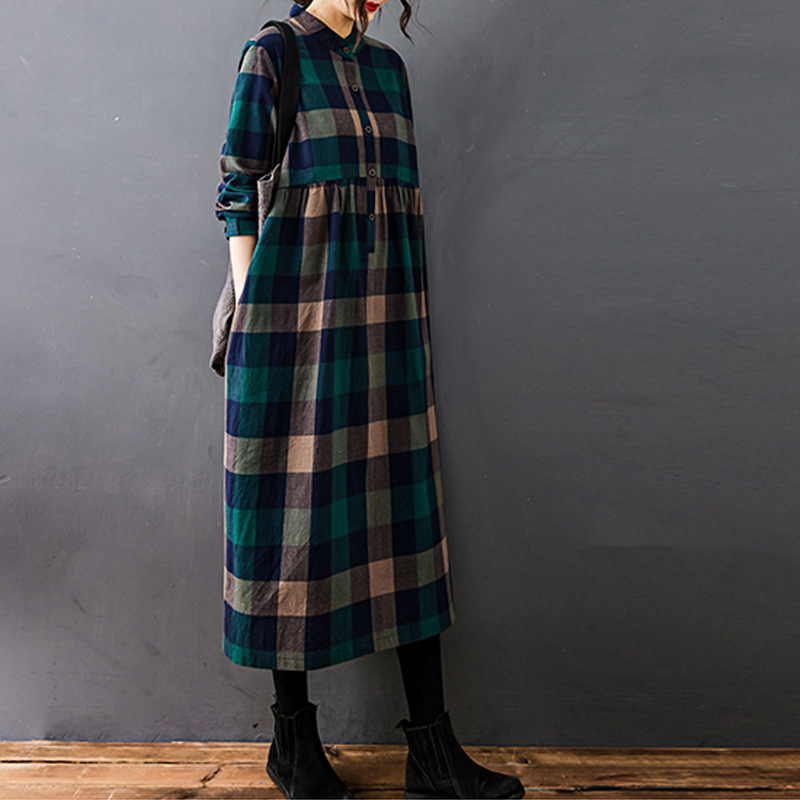 Vestido Midi Casual Holgado de - Casual Loose Linen Shirt Dress reseña y precio
