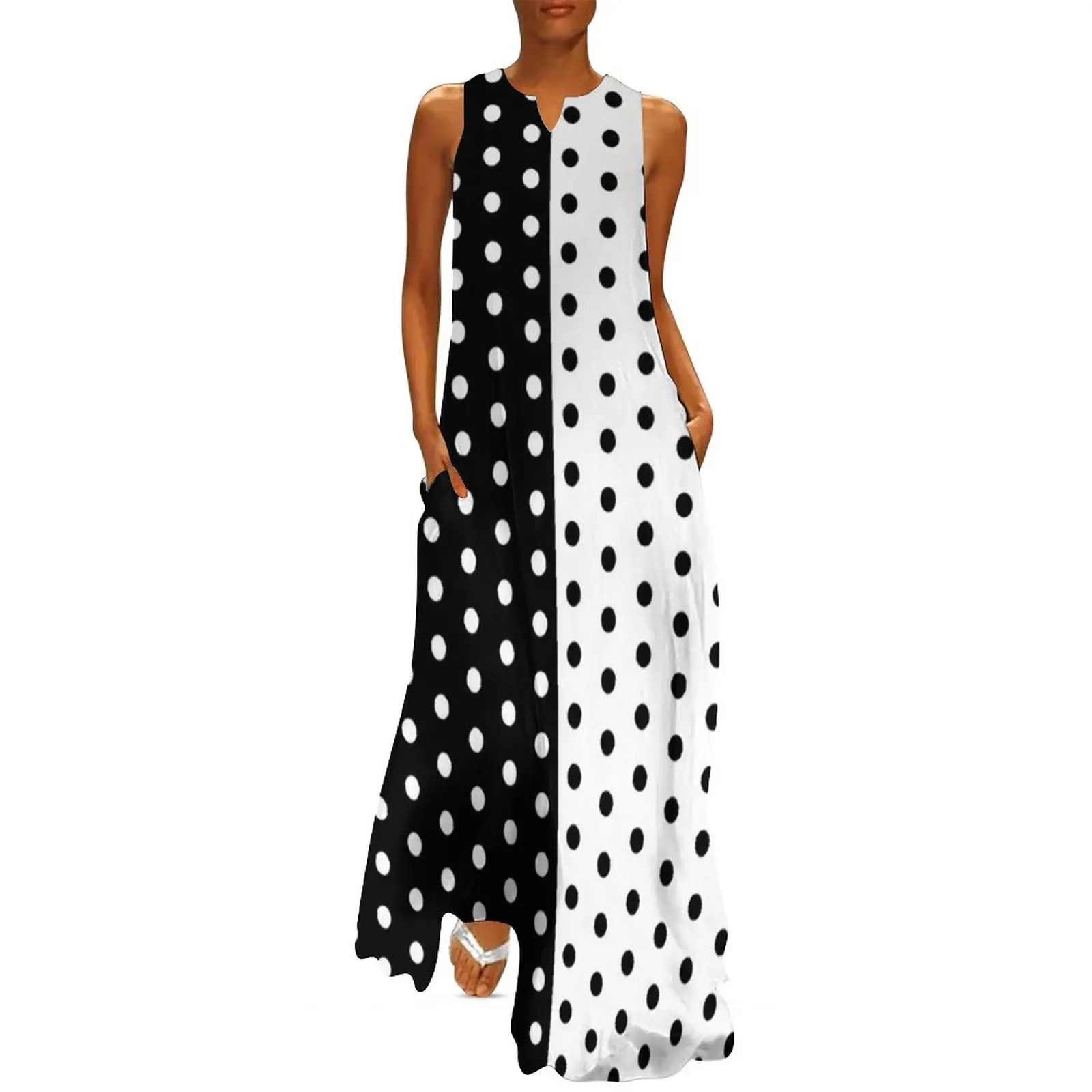 Vestido Retro de dos tonos par - Boho Summer Beach Maxi Dress reseña y precio